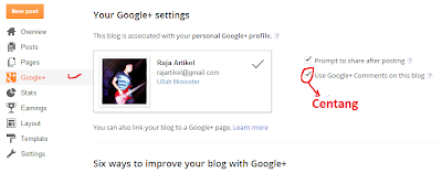Cara Memasang Komentar Google Plus di Blogger