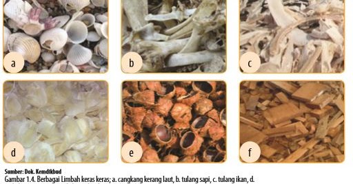 Jenis dan Karakteristik Bahan Limbah  Keras  Kerajinan  
