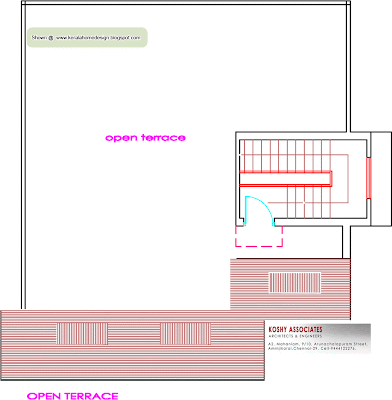 Single floor house plan - 1000 Sq. Ft.