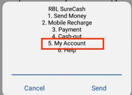 শিওর ক্যাশ একাউন্ট ব্যালেন্স চেক