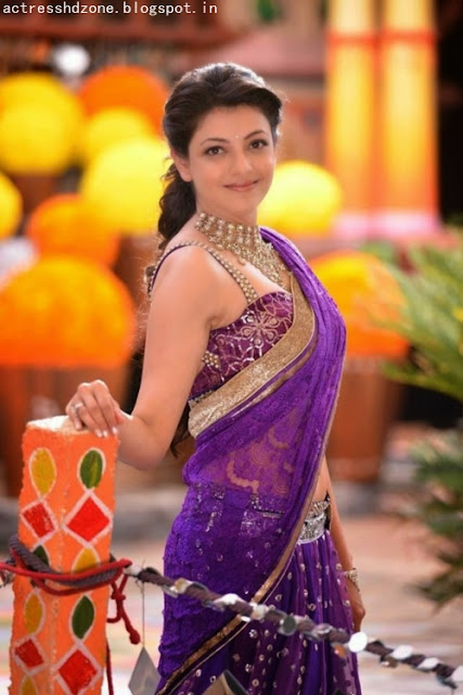 Kajal agarwal in Half saree