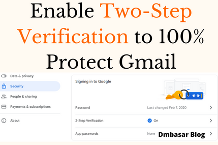 two step verification post dmbasar, dmbasar blogger, dmbasar post, gmail account enable two step verification,