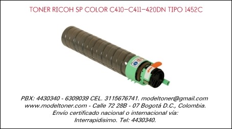 TONER RICOH SP COLOR C410-C411-420DN TIPO 1452C