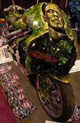 awesome airbrushing art motorbike