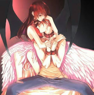 angel,demon,anime