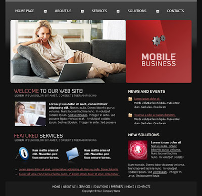 Mobile Business Blogger Template Free Download