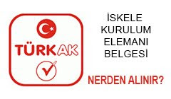 Iskele kurulum elemanı