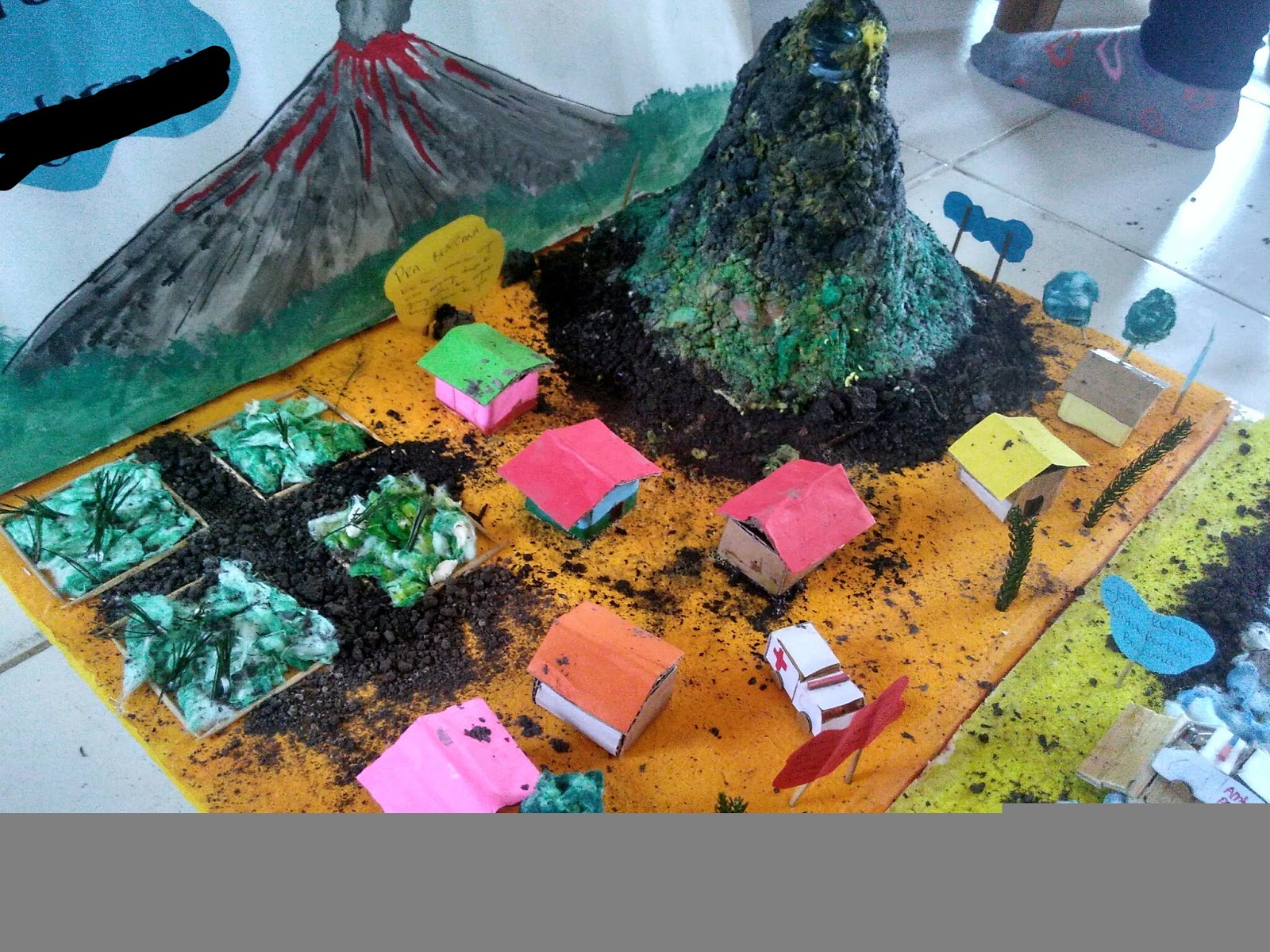 Tips Berfaedah Mading 3D Tema Gunung Meletus