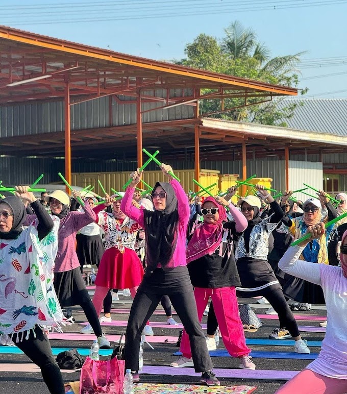 Trend Olahraga Pound Fit Kini Banyak Digandrungi Ibu-ibu di Majalengka