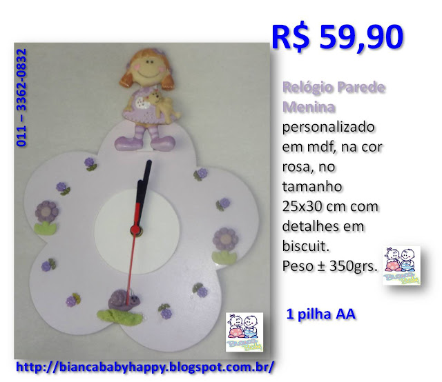 RELOGIO LILÁS MENINA