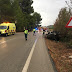 Servicios de emergencia atienden y trasladan a dos heridos en accidente de tráfico ocurrido en la RM-715 en el cruce de Las Murtas en Moratalla