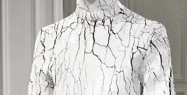 Balenciaga cracked paint fall 2013