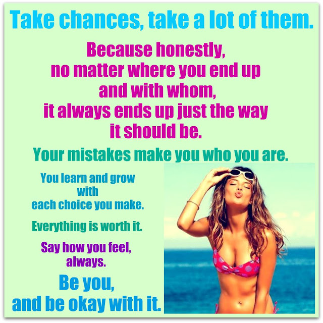 Take chances take a lot of them - Happiness Quote