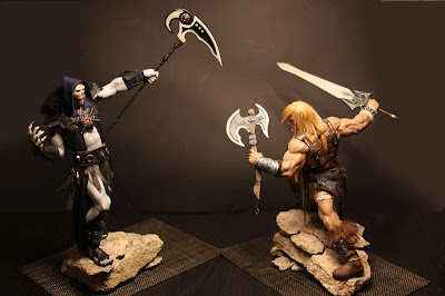 He-Man vs Esqueleto - escultura