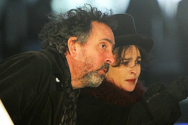 Helena Bonham Carter and Tim Burton went in the winter park