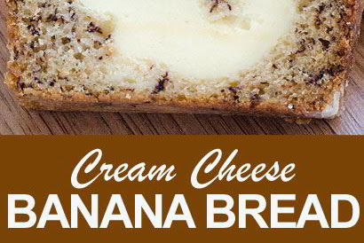 Cream Cheese-Filled Banana Bread