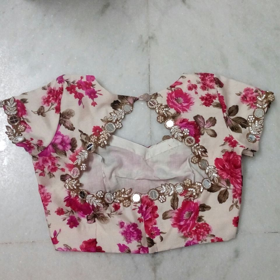 BACK NECK BLOUSE READY MADE AND CUSTOMIZED DESIGNER BLOUSE ...