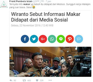 Statement Kapori Soal Adanya Upaya "Makar" Di Tanggapi Lucu Netizen