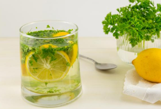 Drink Lemon Juice With Parsley