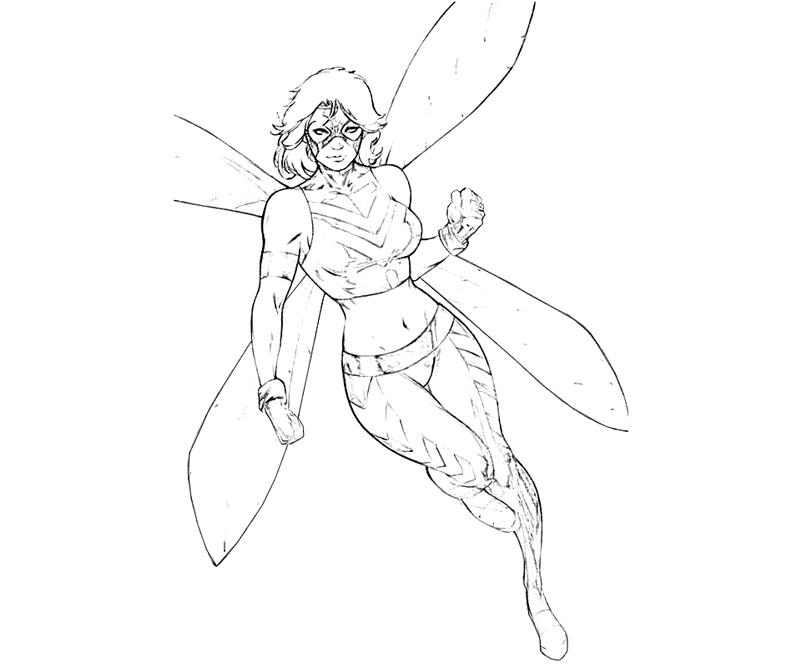 printable-x-men-wasp-character_coloring-pages