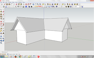  Cara Menggambar Atap Pelana Sederhana Dengan Sketchup   