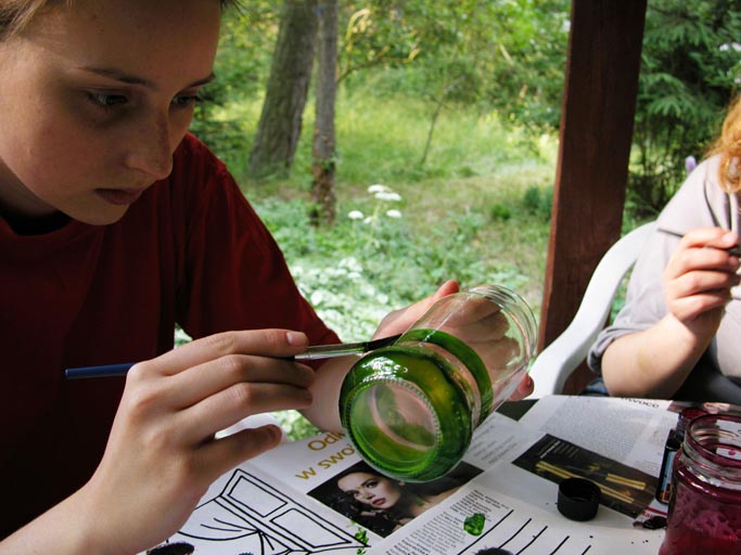 to lanterns glass painting  Painting glass make: lanterns happy