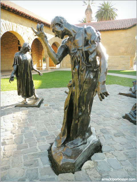 Los Burgueses de Calais de Rodin en Stanford