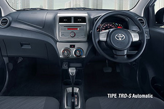  Interior  Toyota Agya Tipe E G TRD S Manual Matic Baru 