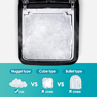 EUHOMY Nugget Ice Maker produces Soft chewable nugget-type ice, image