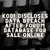 Kodi discloses data breach after forum database for sale online