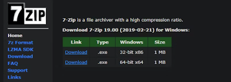 7-Zip-Bit-Editions