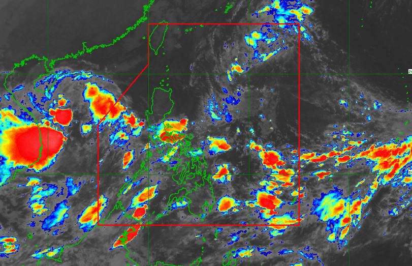 Satellite image of Tropical Depression 'Neneng' as of 4:30 am, October 14, 2022