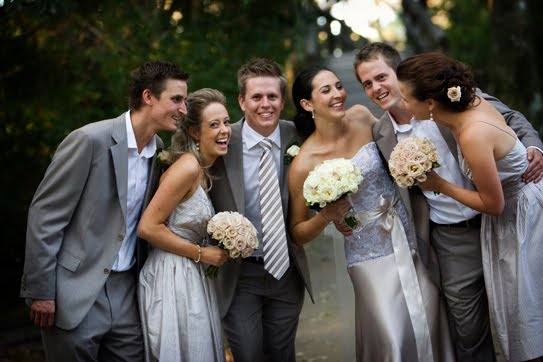 Liking silver grey long satin bridesmaids dresses Like the neckline of this