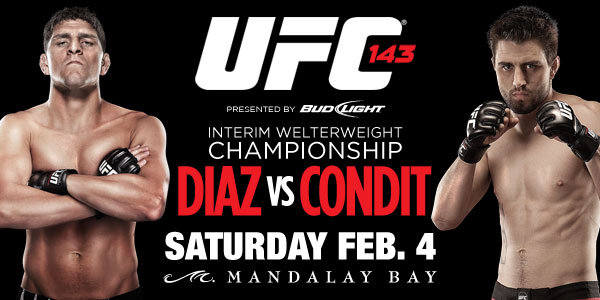 hov-mma: UFC 143: Diaz vs. Condit Poster, Fight Card