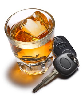 Alcohol drink and car keys