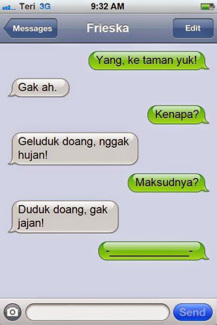 20 SMS Lucu Bikin Ngakak dari Gebetan, Ngenes Banget 