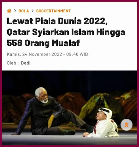 Meme yang viral ini sangat menampol sekali Qatar jadi tuan rumah Piala Dunia menghadirkan Dakwah, Indonesia jadi tuan rumah MotoGP menghadirkan Dukun