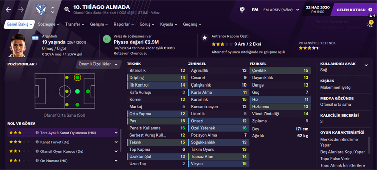 thiago almada fm 2021 profile