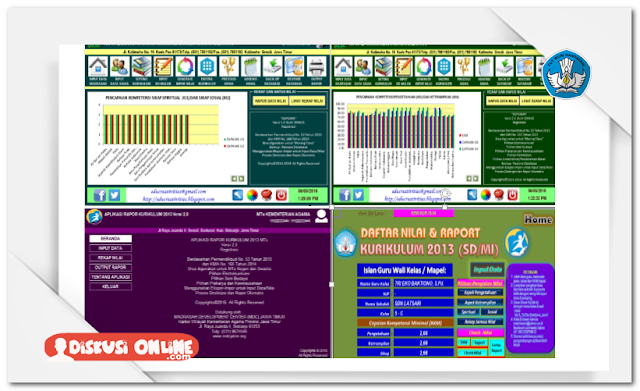 Aplikasi Raport SD, SMP, SMA Kurikulum 2013 Lengkap Terbaru