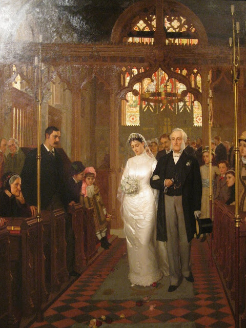 Edmund Blair Leighton,wedding,Catholic church
