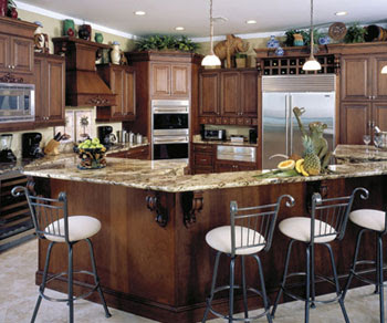 Kitchen cabinets are