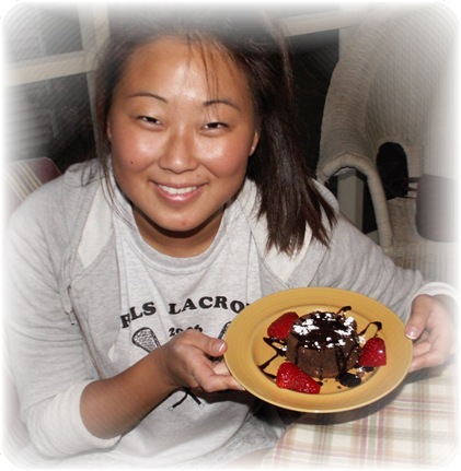 Kylee and cake