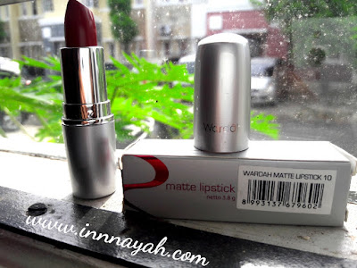 Review lipstick wardah matte, wardah matte lipstick maroon, wardah matte lipstick no.10, harga wardah matte lipstick, wardah exclusive series, wardah longlasting lipstick, beauty, lipstick, wardah