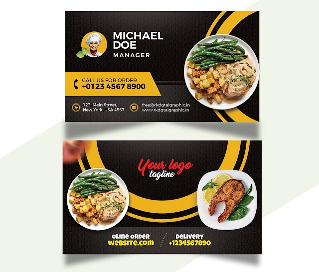 Designing a Restaurant Visiting Card with a PSD File: Tips and Tricks