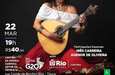 "A Carioca do Fado", Ananda Botelho Mendes, apresenta o show 'Fado Mulher'