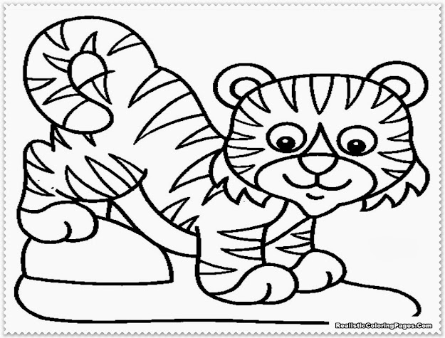 Tiger Coloring Page 