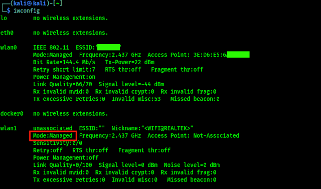 network interfaces on kali