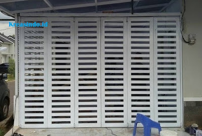 Model Pintu Lipat Besi Cat Semprot Tanpa Rel Harga Bersaing