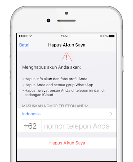 Cara Menghapus Wa di iPhone