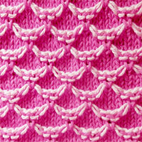 Two-Color Honeycomb Stitch. Color Knitting Pattern. It is especially nice for color work and textured stitch patterns